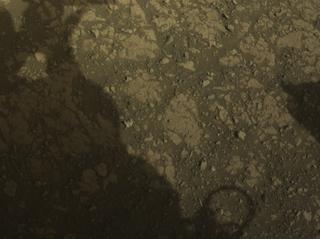 View image taken on Mars, Mars Perseverance Sol 1552: Front Left Hazard Avoidance Camera (Hazcam)