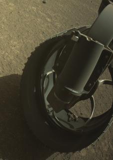 View image taken on Mars, Mars Perseverance Sol 1552: Front Right Hazard Avoidance Camera (Hazcam)