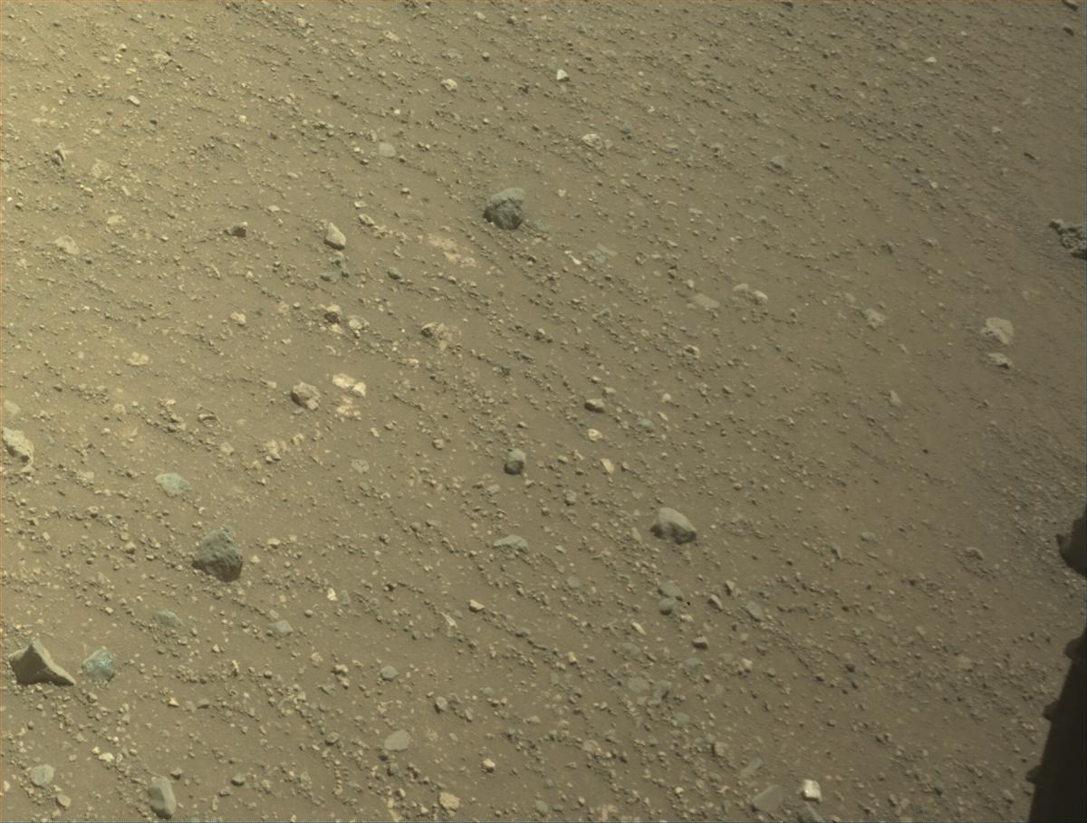 This image was taken by FRONT_HAZCAM_LEFT_A onboard NASA's Mars rover Perseverance on Sol 1556