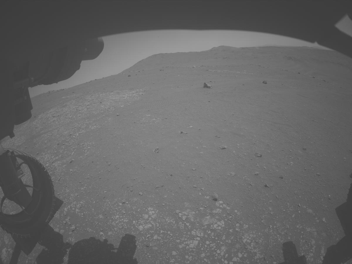 This image was taken by FRONT_HAZCAM_LEFT_A onboard NASA's Mars rover Perseverance on Sol 1556