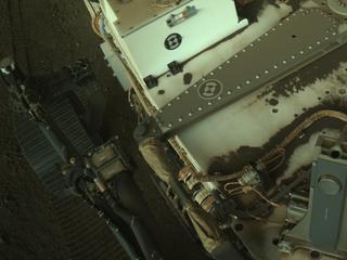 View image taken on Mars, Mars Perseverance Sol 1556: Left Navigation Camera (Navcam)