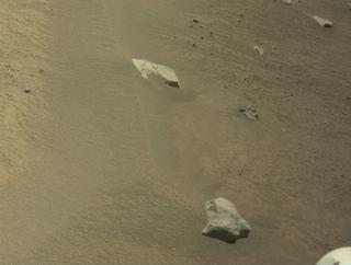 View image taken on Mars, Mars Perseverance Sol 1558: Left Navigation Camera (Navcam)