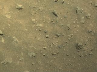 View image taken on Mars, Mars Perseverance Sol 1560: Front Left Hazard Avoidance Camera (Hazcam)