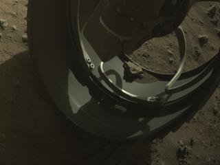 View image taken on Mars, Mars Perseverance Sol 1562: Front Right Hazard Avoidance Camera (Hazcam)