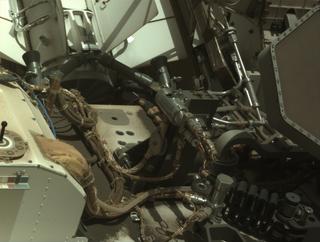 View image taken on Mars, Mars Perseverance Sol 1563: Left Navigation Camera (Navcam)