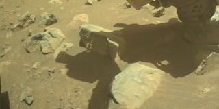 View image taken on Mars, Mars Perseverance Sol 1567: Front Left Hazard Avoidance Camera (Hazcam)