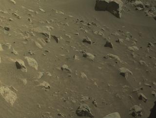 View image taken on Mars, Mars Perseverance Sol 1567: Front Left Hazard Avoidance Camera (Hazcam)