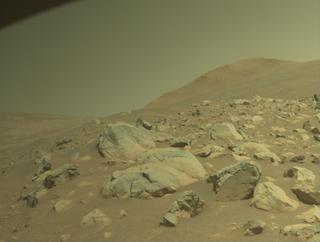 View image taken on Mars, Mars Perseverance Sol 1567: Front Right Hazard Avoidance Camera (Hazcam)