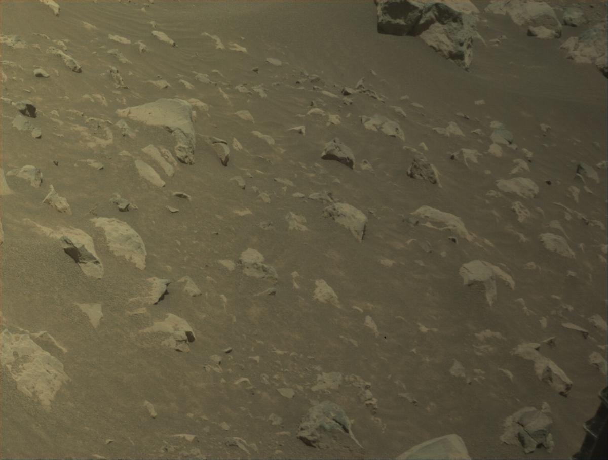 This image was taken by FRONT_HAZCAM_LEFT_A onboard NASA's Mars rover Perseverance on Sol 1569