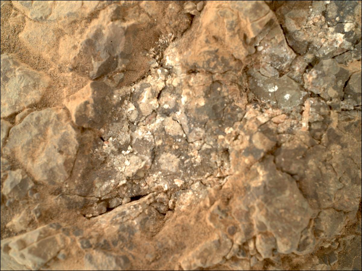 This image was taken by SHERLOC_WATSON onboard NASA's Mars rover Perseverance on Sol 1572