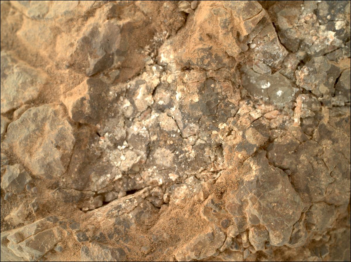 This image was taken by SHERLOC_WATSON onboard NASA's Mars rover Perseverance on Sol 1572