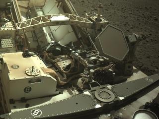 View image taken on Mars, Mars Perseverance Sol 1581: Left Navigation Camera (Navcam)