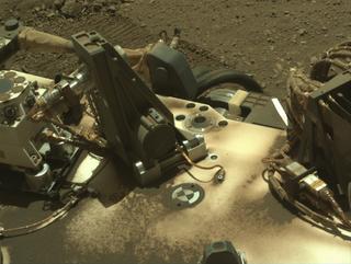 View image taken on Mars, Mars Perseverance Sol 1581: Right Navigation Camera (Navcam)