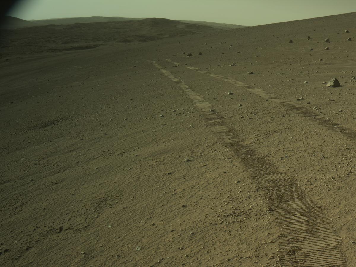 This image was taken by NAVCAM_LEFT onboard NASA's Mars rover Perseverance on Sol 1595