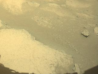 View image taken on Mars, Mars Perseverance Sol 1597: Front Left Hazard Avoidance Camera (Hazcam)