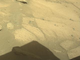 View image taken on Mars, Mars Perseverance Sol 1597: Front Right Hazard Avoidance Camera (Hazcam)