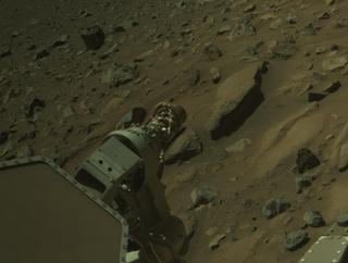 View image taken on Mars, Mars Perseverance Sol 1597: Left Navigation Camera (Navcam)