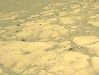 View image taken on Mars, Mars Perseverance Sol 1597: Left Navigation Camera (Navcam)