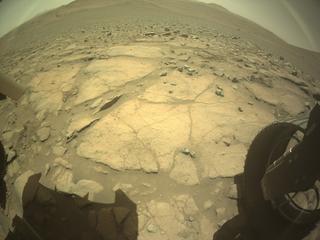 View image taken on Mars, Mars Perseverance Sol 1597: Rear Right Hazard Avoidance Camera (Hazcam)