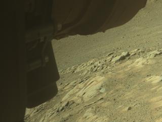 View image taken on Mars, Mars Perseverance Sol 1601: Front Left Hazard Avoidance Camera (Hazcam)