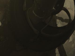 View image taken on Mars, Mars Perseverance Sol 1601: Front Right Hazard Avoidance Camera (Hazcam)