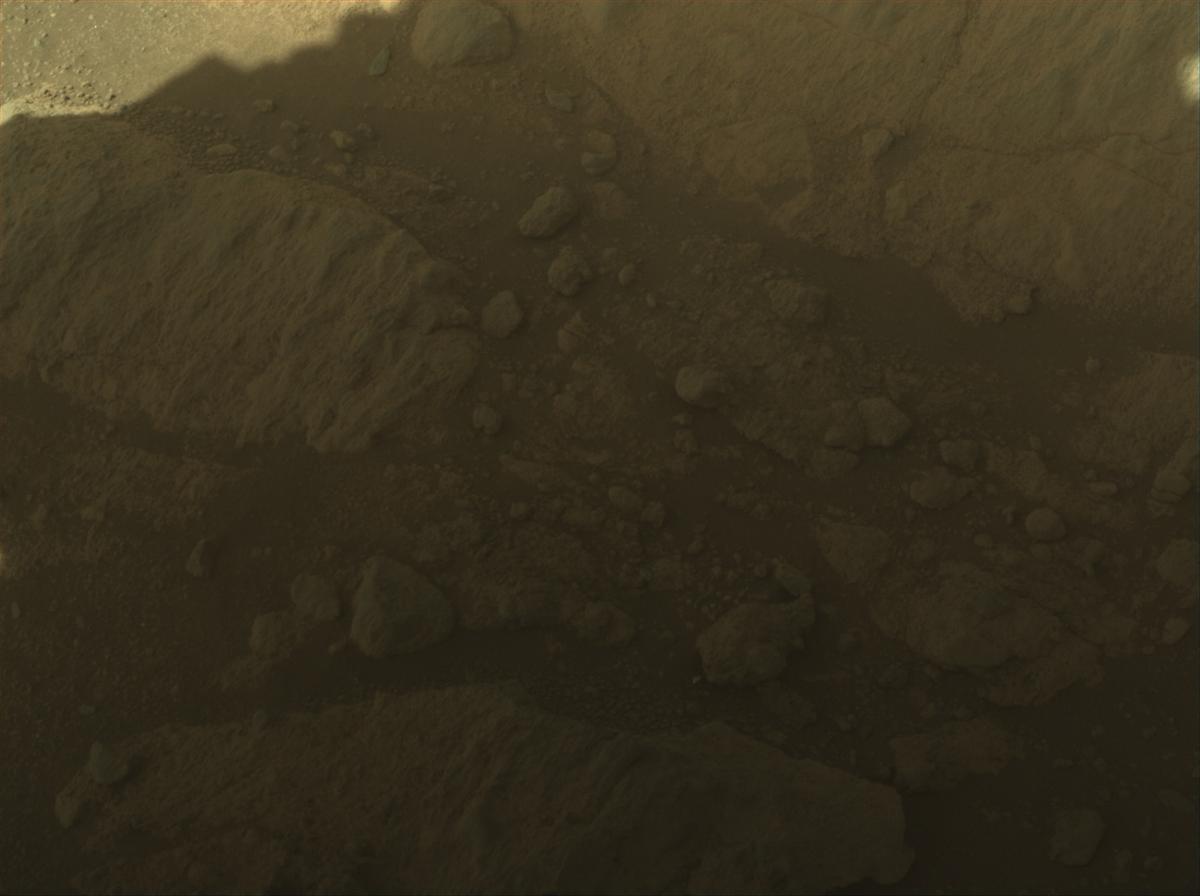 This image was taken by FRONT_HAZCAM_RIGHT_A onboard NASA's Mars rover Perseverance on Sol 1601