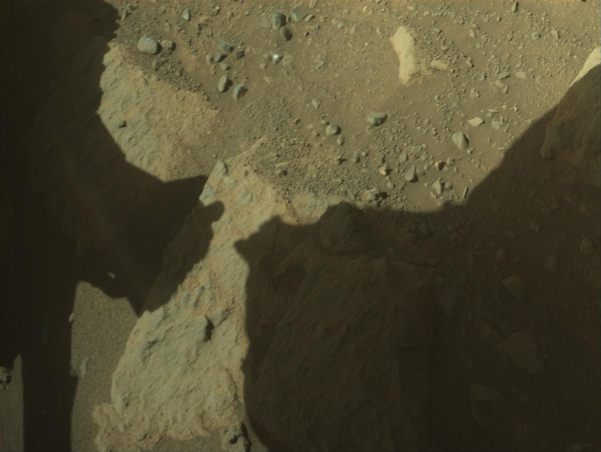 This image was taken by FRONT_HAZCAM_RIGHT_A onboard NASA's Mars rover Perseverance on Sol 1603