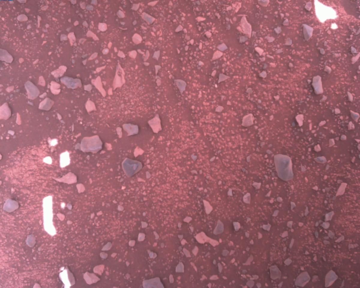 This image was taken by EDL_RDCAM onboard NASA's Mars rover Perseverance on Sol 1606