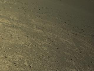 View image taken on Mars, Mars Perseverance Sol 1610: Front Left Hazard Avoidance Camera (Hazcam)