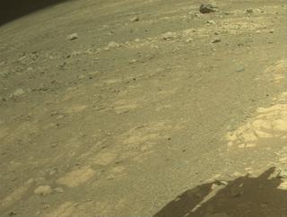 View image taken on Mars, Mars Perseverance Sol 1610: Front Right Hazard Avoidance Camera (Hazcam)