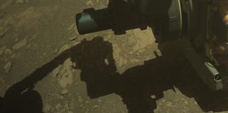 View image taken on Mars, Mars Perseverance Sol 1610: Front Right Hazard Avoidance Camera (Hazcam)