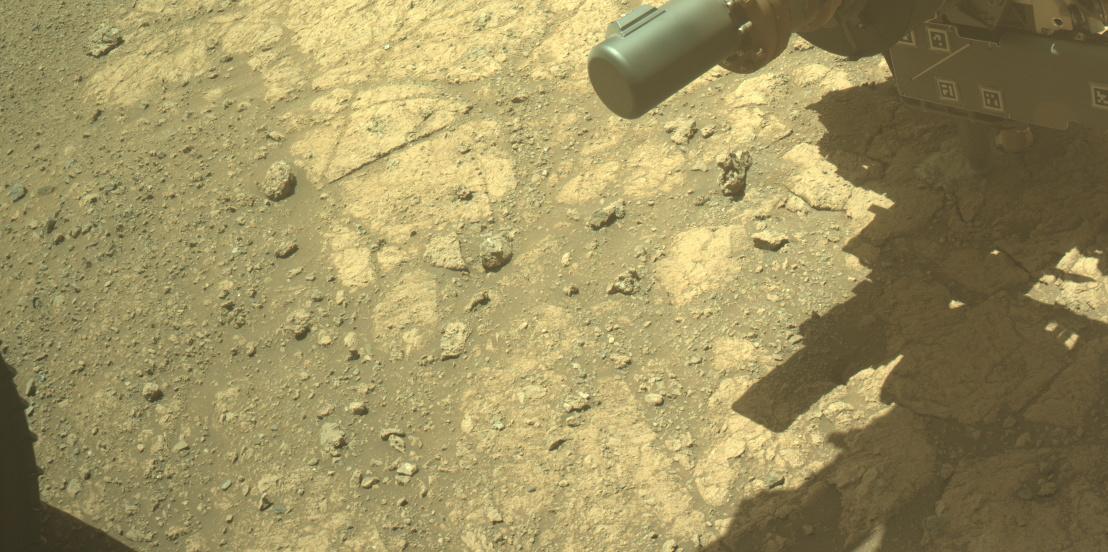 This image was taken by FRONT_HAZCAM_LEFT_A onboard NASA's Mars rover Perseverance on Sol 1618