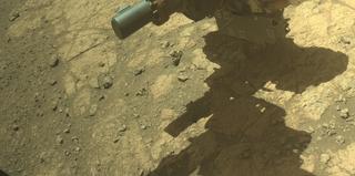 View image taken on Mars, Mars Perseverance Sol 1618: Front Right Hazard Avoidance Camera (Hazcam)