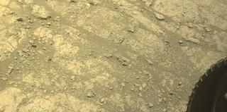 View image taken on Mars, Mars Perseverance Sol 1620: Front Right Hazard Avoidance Camera (Hazcam)