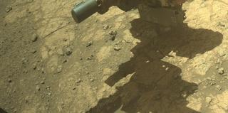 View image taken on Mars, Mars Perseverance Sol 1620: Front Right Hazard Avoidance Camera (Hazcam)