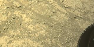 View image taken on Mars, Mars Perseverance Sol 1620: Front Right Hazard Avoidance Camera (Hazcam)