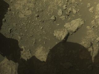 View image taken on Mars, Mars Perseverance Sol 1620: Front Right Hazard Avoidance Camera (Hazcam)