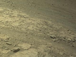 View image taken on Mars, Mars Perseverance Sol 1622: Front Left Hazard Avoidance Camera (Hazcam)