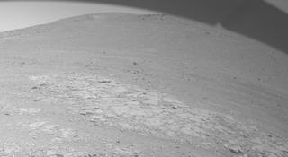 View image taken on Mars, Mars Perseverance Sol 1624: Front Left Hazard Avoidance Camera (Hazcam)