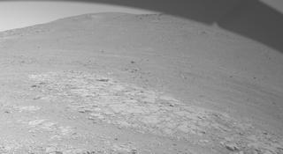 View image taken on Mars, Mars Perseverance Sol 1624: Front Left Hazard Avoidance Camera (Hazcam)