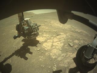 View image taken on Mars, Mars Perseverance Sol 1626: Front Right Hazard Avoidance Camera (Hazcam)