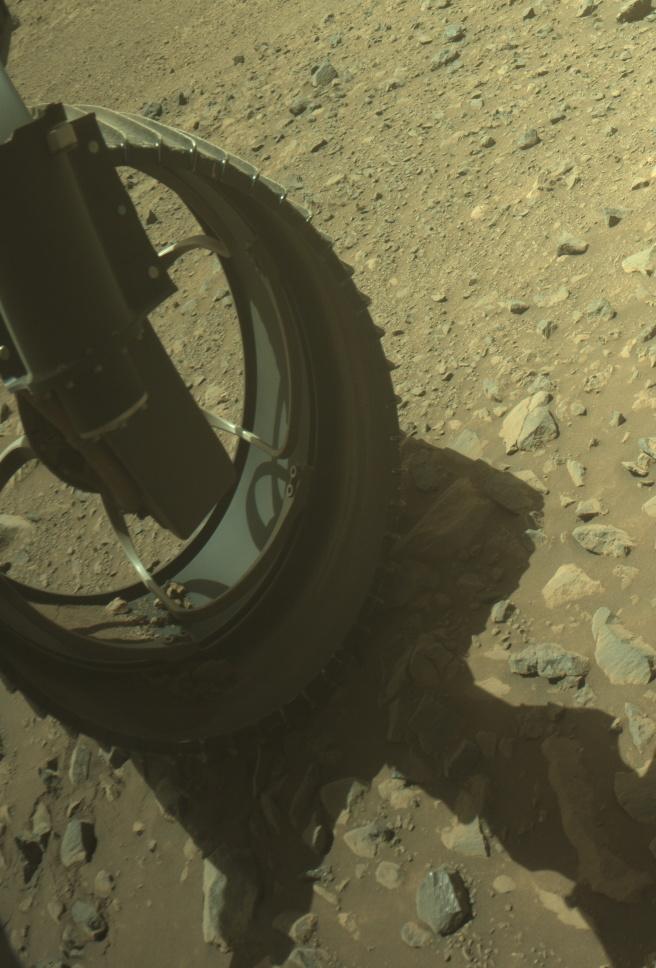 This image was taken by FRONT_HAZCAM_LEFT_A onboard NASA's Mars rover Perseverance on Sol 1631