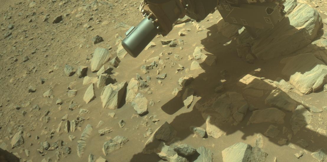 This image was taken by FRONT_HAZCAM_RIGHT_A onboard NASA's Mars rover Perseverance on Sol 1631