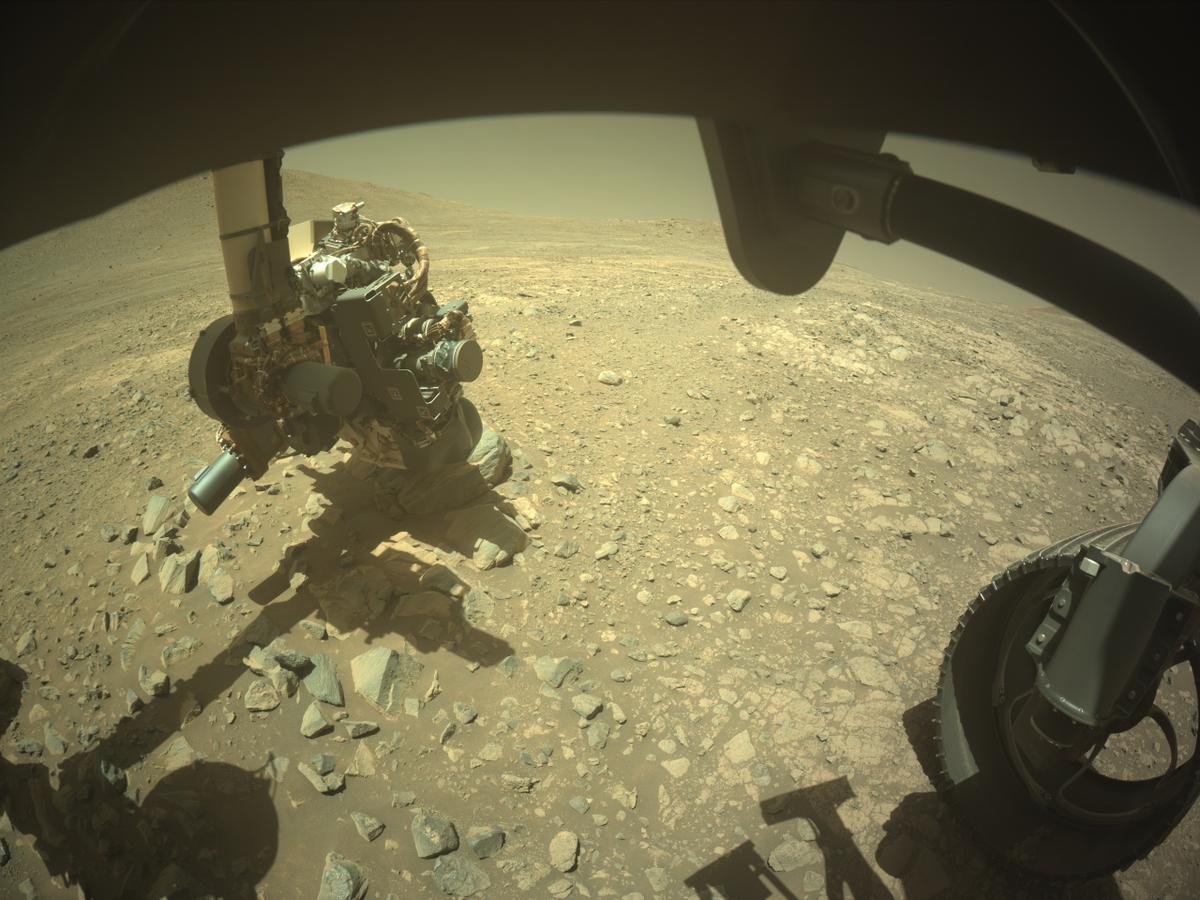 This image was taken by FRONT_HAZCAM_RIGHT_A onboard NASA's Mars rover Perseverance on Sol 1634