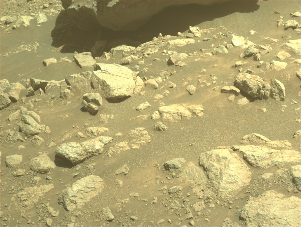 This image was taken by FRONT_HAZCAM_LEFT_A onboard NASA's Mars rover Perseverance on Sol 1642