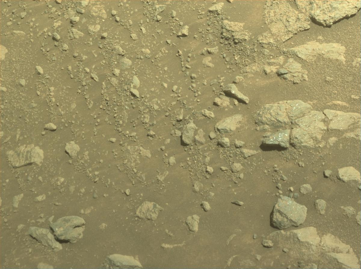 This image was taken by FRONT_HAZCAM_LEFT_A onboard NASA's Mars rover Perseverance on Sol 1642