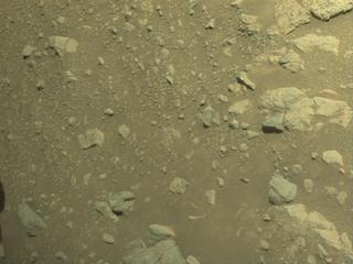 View image taken on Mars, Mars Perseverance Sol 1642: Front Right Hazard Avoidance Camera (Hazcam)