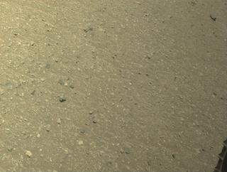 View image taken on Mars, Mars Perseverance Sol 1646: Front Left Hazard Avoidance Camera (Hazcam)