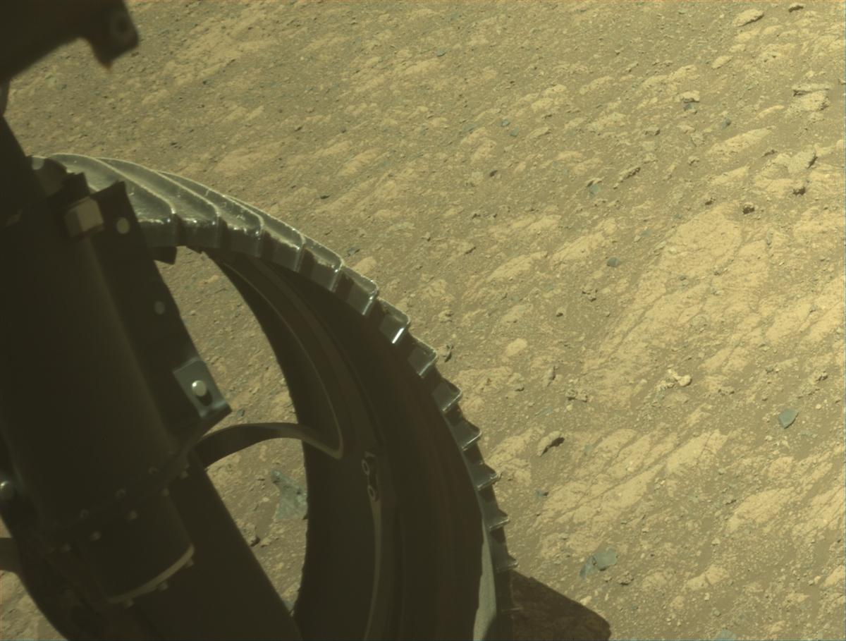 This image was taken by FRONT_HAZCAM_LEFT_A onboard NASA's Mars rover Perseverance on Sol 1647
