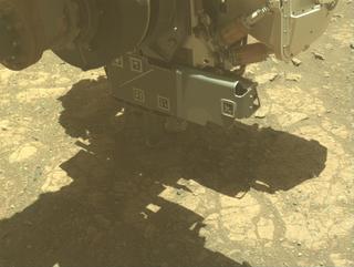 View image taken on Mars, Mars Perseverance Sol 1649: Front Left Hazard Avoidance Camera (Hazcam)